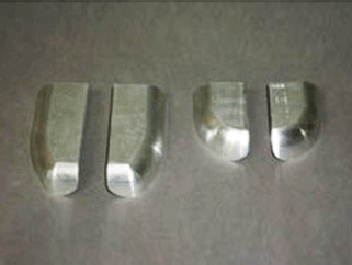 鋁制件去氧化皮、啞光處理前后